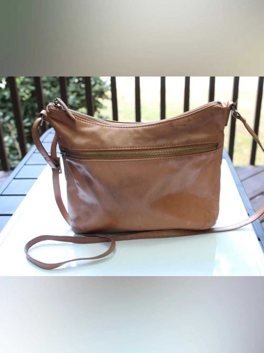 Margot leather cross body bag